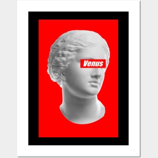 Venus Vaporwave GRLPWR Fem Party Techno Protest Posters and Art